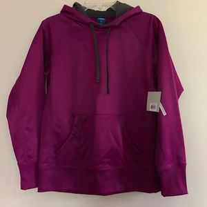 NWT Reebok Waterproof Fleece Hoodie women’s small purple